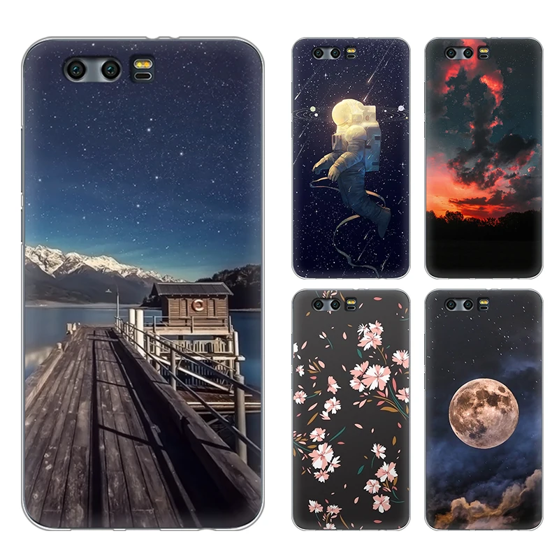 iTien Good Quality Fashion Lovely Patter style Case For Huawei honor 9 Protective Silicone Cover Gel Shell Rubber Pouch Skin |