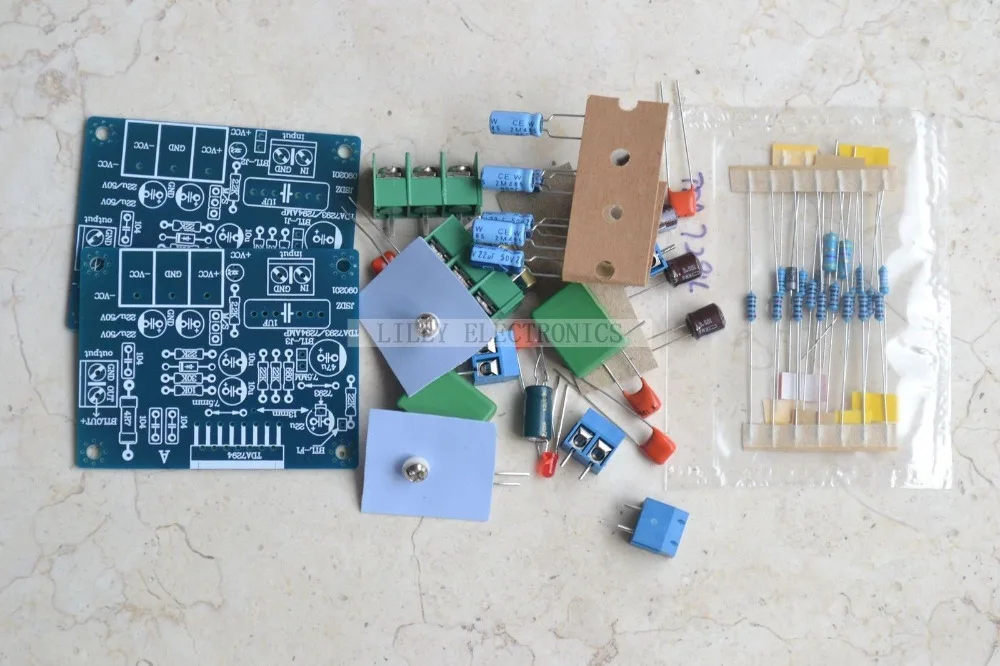 Двухканальный комплект платы усилителя звука TDA7294 60 Вт + DC 25 В 38 в|kit kits|kit dckit board |