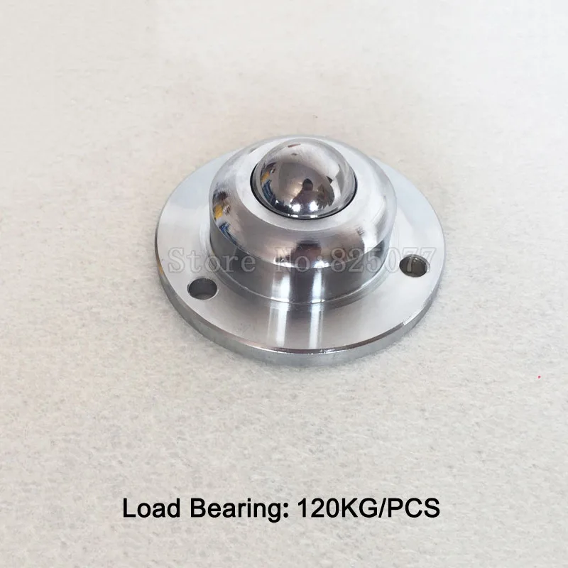 4PCS Heavy Duty Universal Ball Casters with Flange Precision Conveying Bull Eye Bearing Wheels Runners Loading 120KG/PCS |