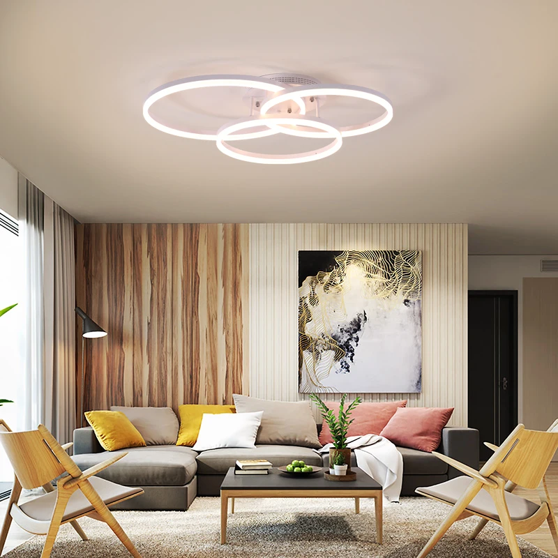 

Modern Aluminum painted creative Nordic style Ceiling Lights Plafonnier LED 220V ceiling Lamp For Living Room bedroom study bar