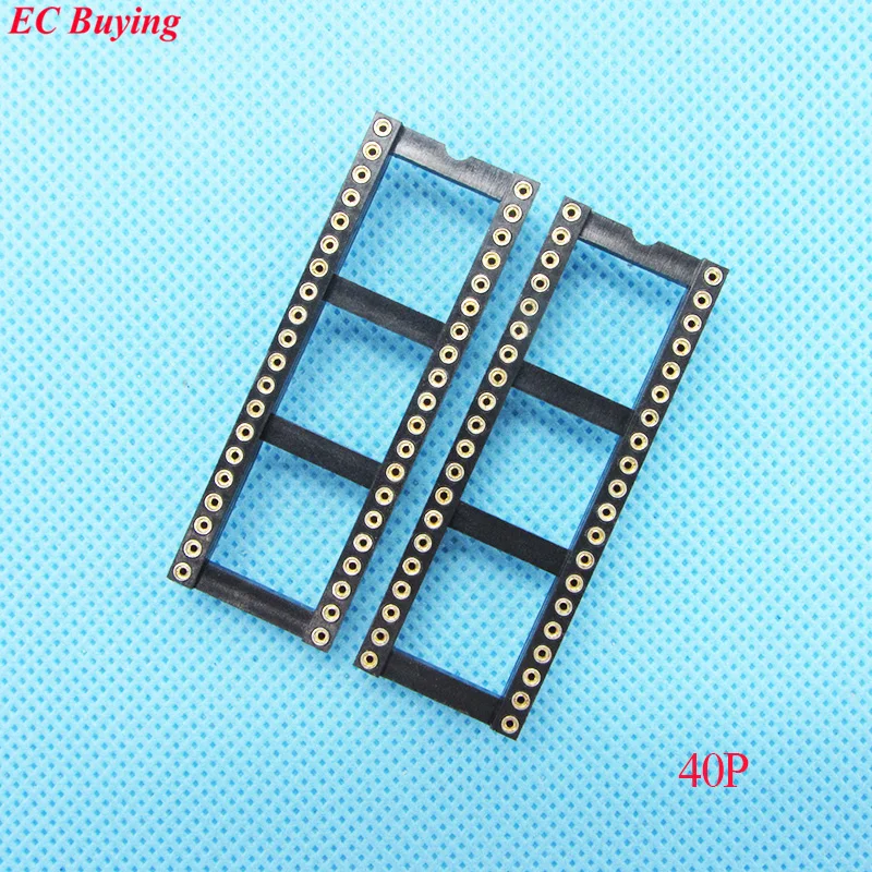 

12 шт., 40-контактный разъем DIP IC, 2,54 мм