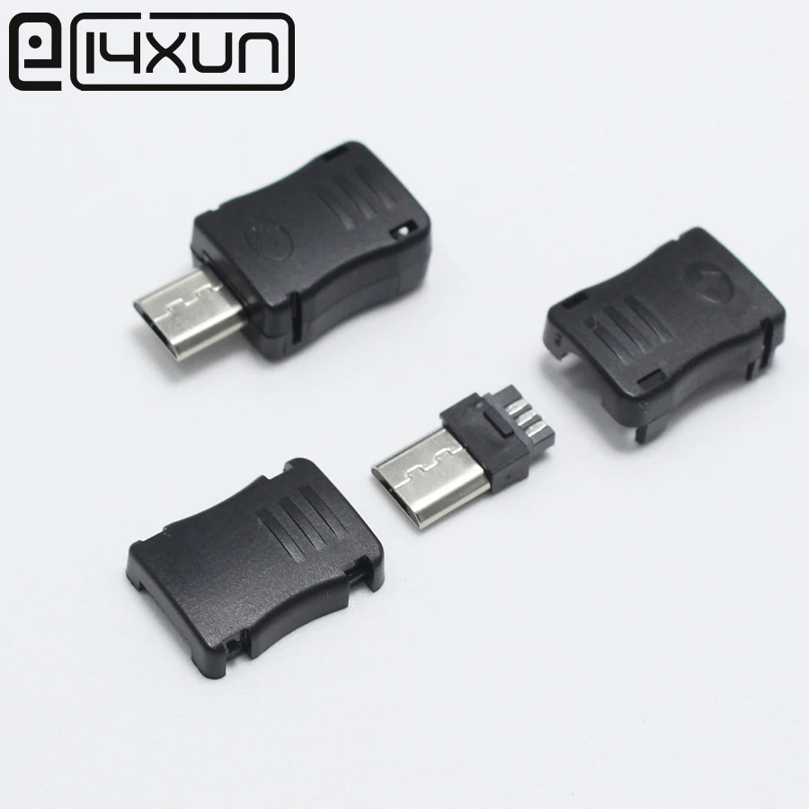 20 шт./лот 5 контактный разъем Micro USB Т образный и пластиковая крышка для DIY|connector t|usb