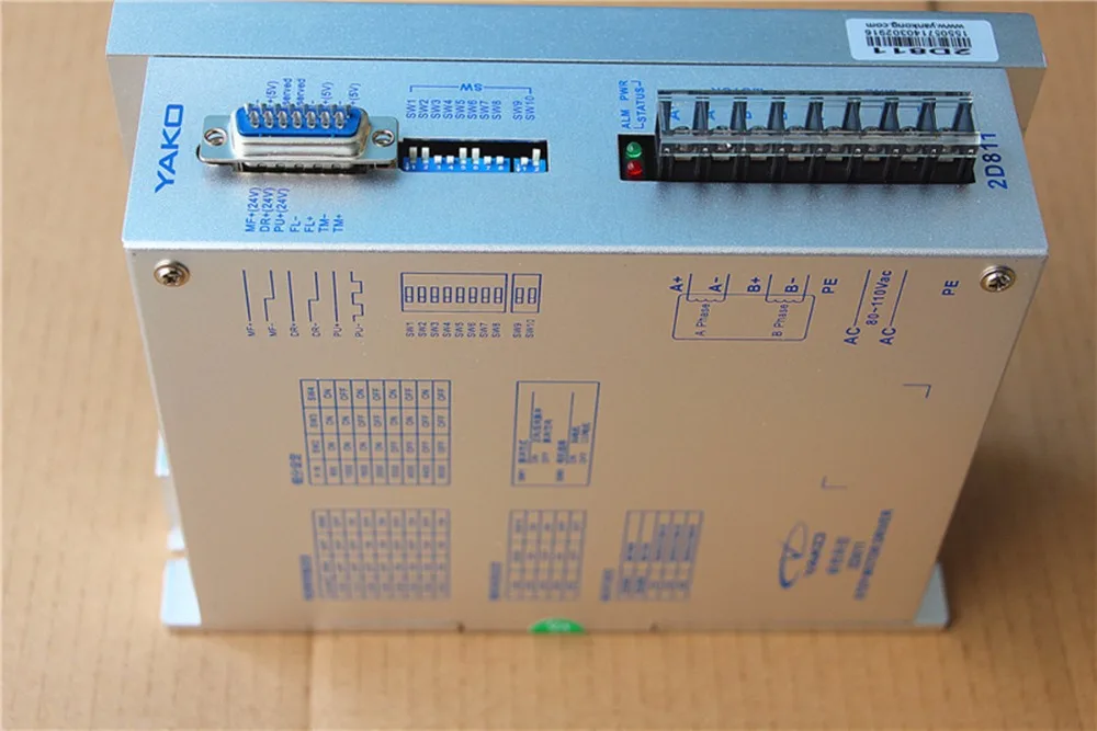 2D811 YAKOTEC NEMA42 NEMA52 2 фазный Драйвер шагового двигателя 110VAC 8A маршрутизатор с ЧПУ|cnc