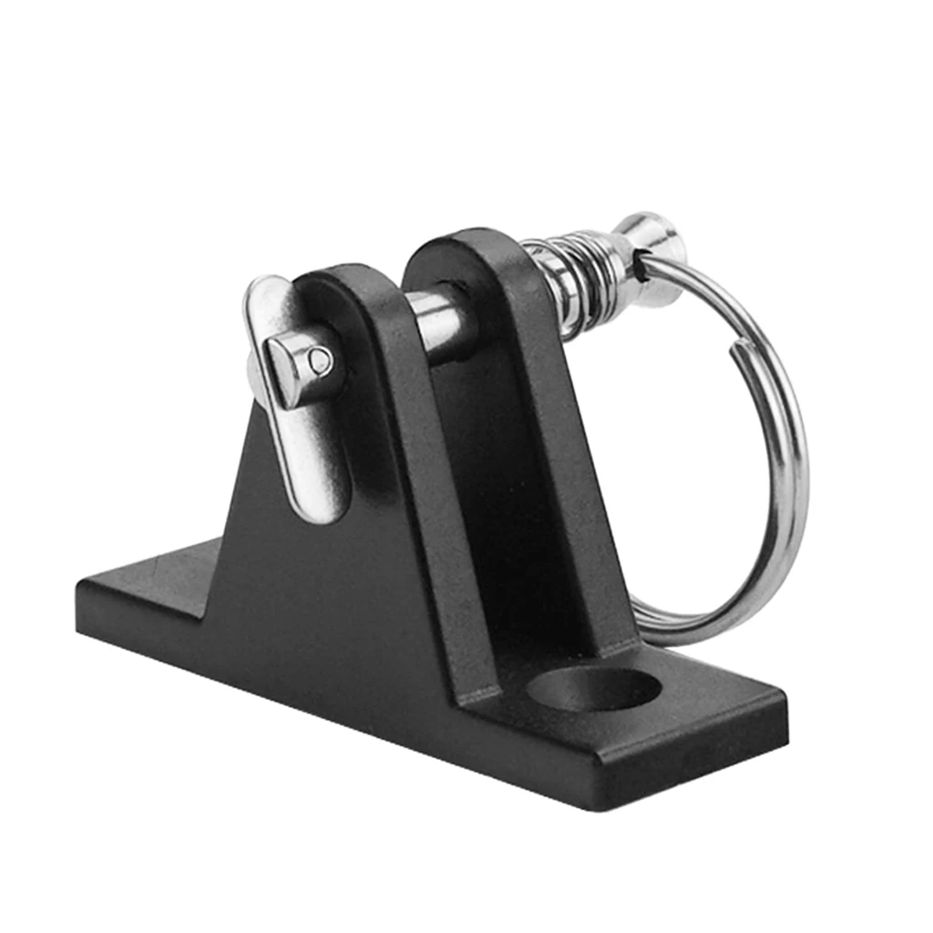 

2Pcs Nylon Deck Hinge Boat Bimini Top Fitting with Quick Release Pin & Ring