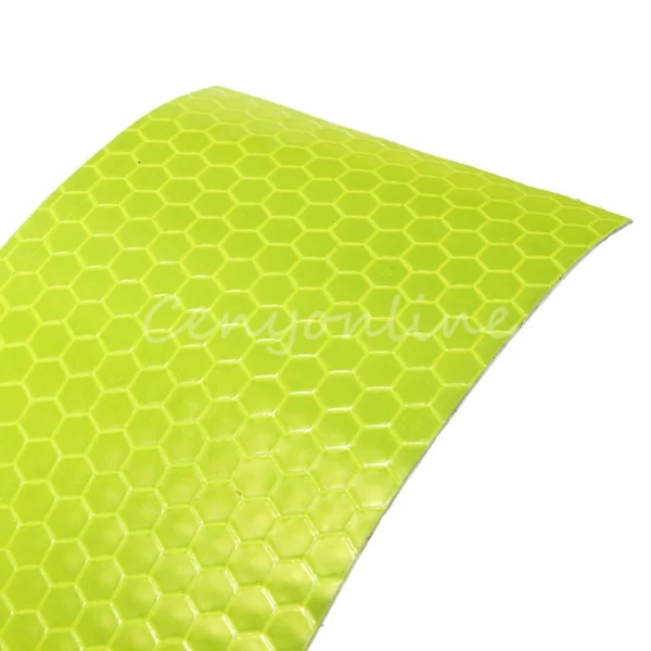 Флуоресцентная желтая светоотражающая лента предупреждающая видимость 300 см