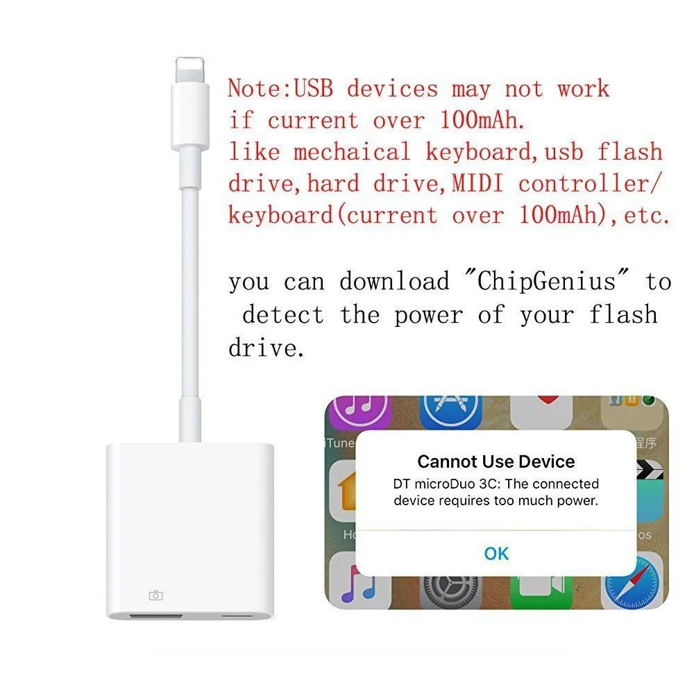 USB 3 камера ридер синхронизации данных кабель адаптер для Apple Iphone 5 6 7 8 X