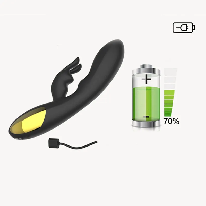 Силиконовый кролик вибратор G spot Массаж клитор стимуляция USB заряжаемая женская