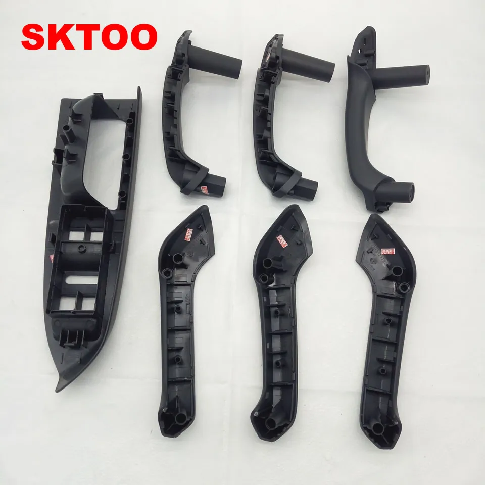 SKTOO 7 шт. в комплекте черная бежевая внутренняя ручка двери отделка для Touran Caddy 2003