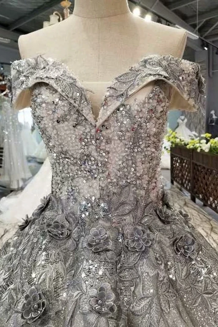 2018 серое кружевное без рукавов Милое Свадебное платье длиной до пола на шнуровке