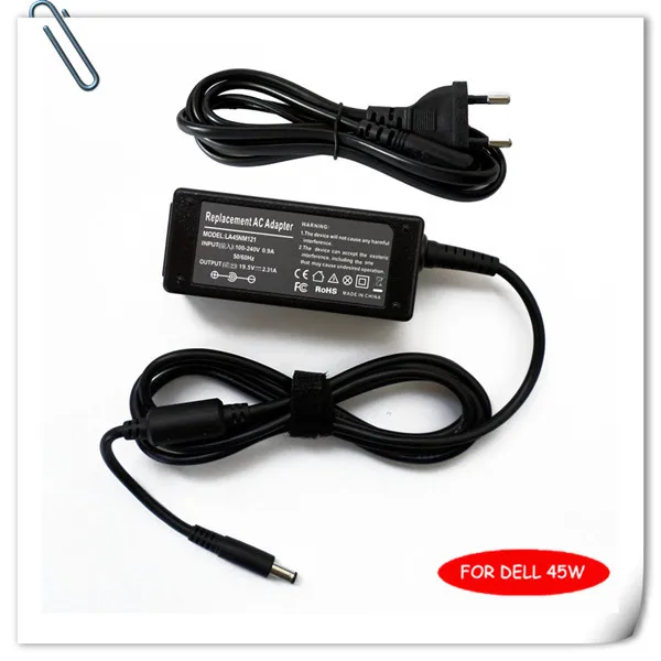 

AC Power Adapter Charger For Dell XPS XPS 13 Ultrabook 45W 19.5V 2.31A LA45NM121 XPS13-9001SLV carregador de bateria portatil