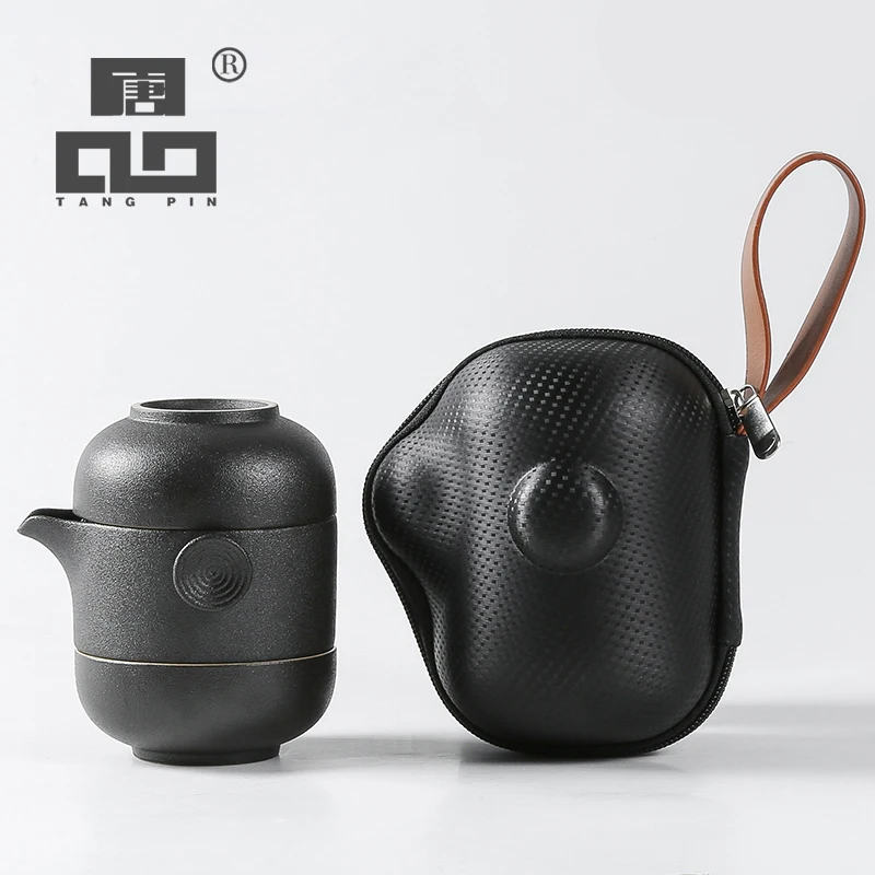 TANGPIN керамический чайник gaiwan с 2 чашками чайный сервиз для кофе портативный