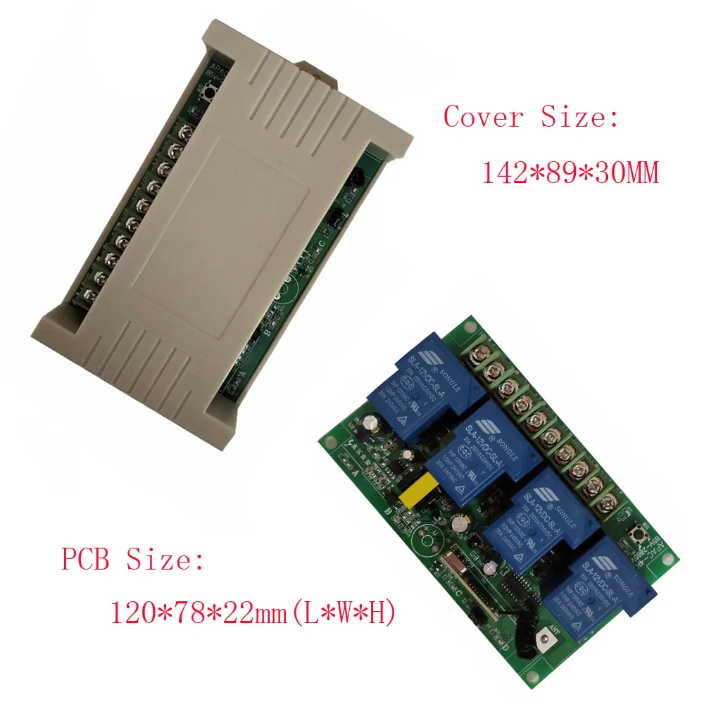 AC85-265V 4 CH 4CH RF Беспроводная лампа с дистанционным управлением радиоприемник