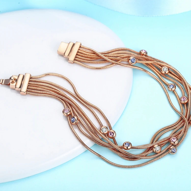 Модные Многослойные очаровательные цепочки и браслеты высокого качества AAA