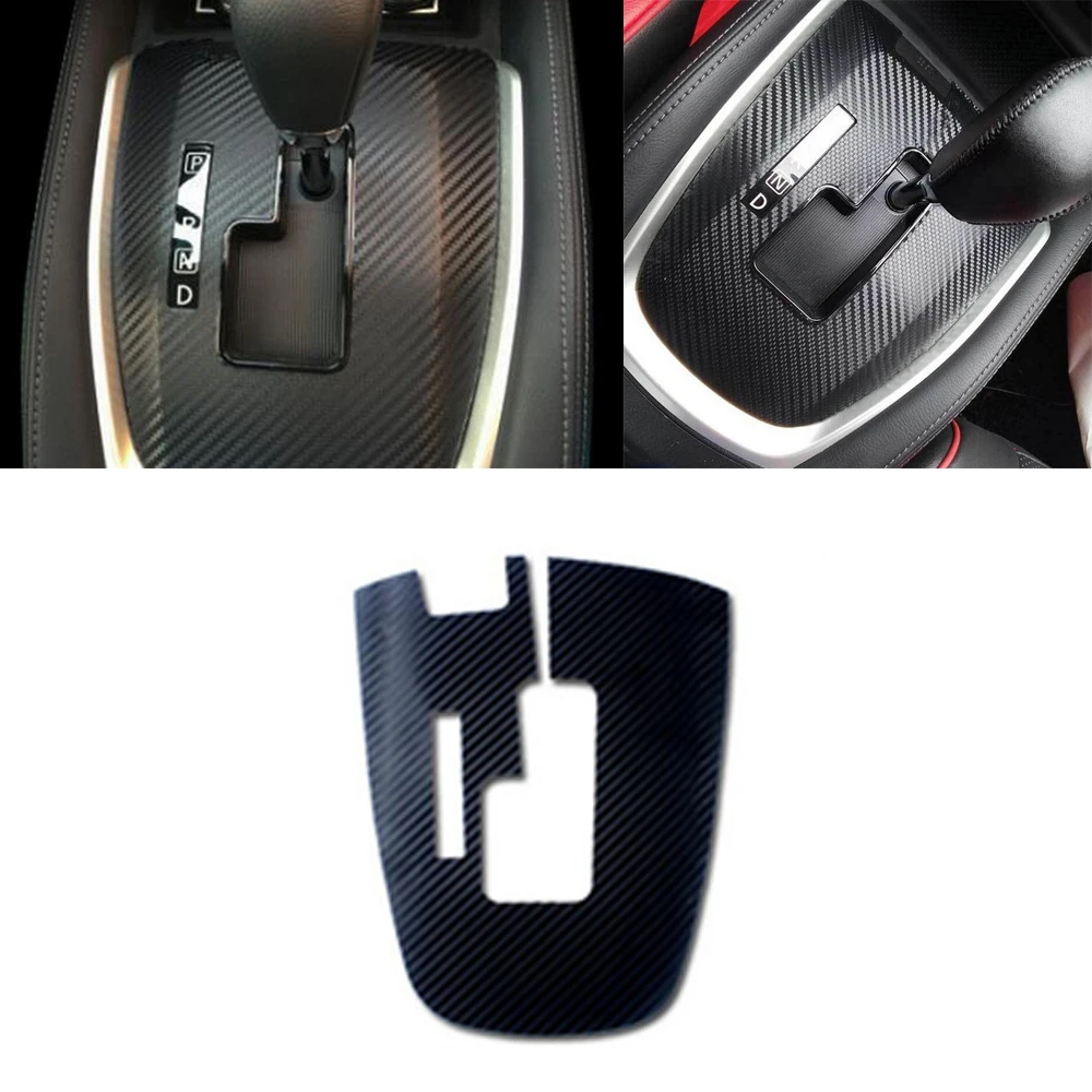 Черная Автоматическая Автомобильная панель переключения передач из углеродного