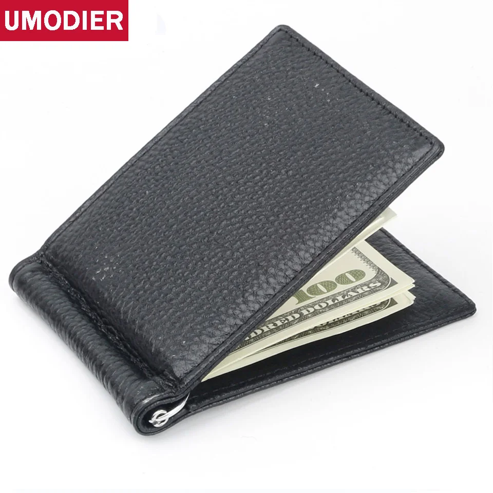 UMODIER, модные, качественные, из натуральной кожи, зажимы для денег, RFID, мужские кошельки, на застежке, кошельки, Ретро стиль, мужской кошелек, кошелек для карт, мужской кошелек