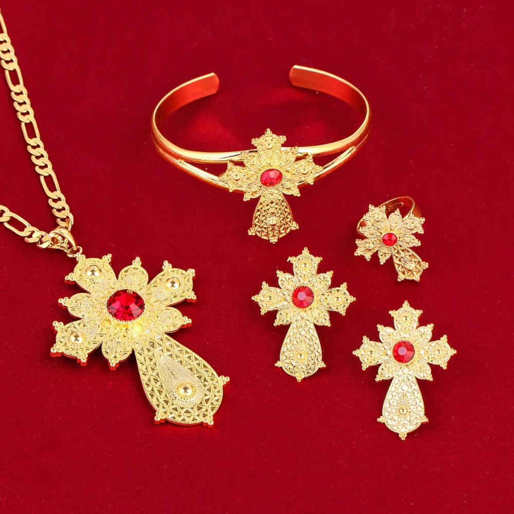 Комплект с большим кулоном 8 см комплект крестиком из эфира|bridal wedding set|wedding setcross sets