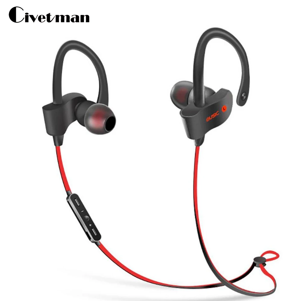 Civetman S2 Спорт Bluetooth гарнитура Водонепроницаемый наушники BT4.1 Музыка Mic Управление