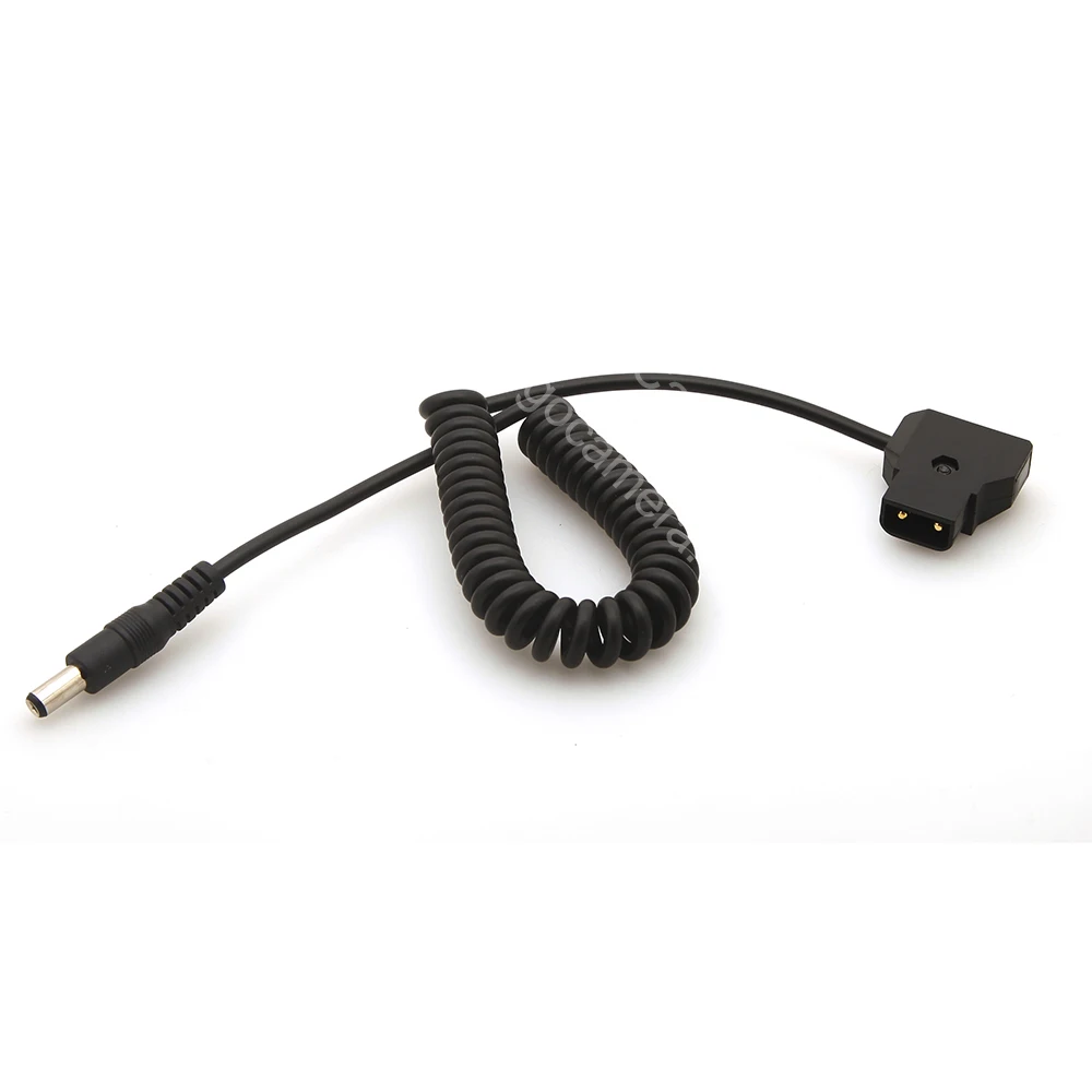 UC9568 спиральный d кран штекер к DC 5 5x2 мм кабель для DSLR Rig power V Mount аккумуляторная