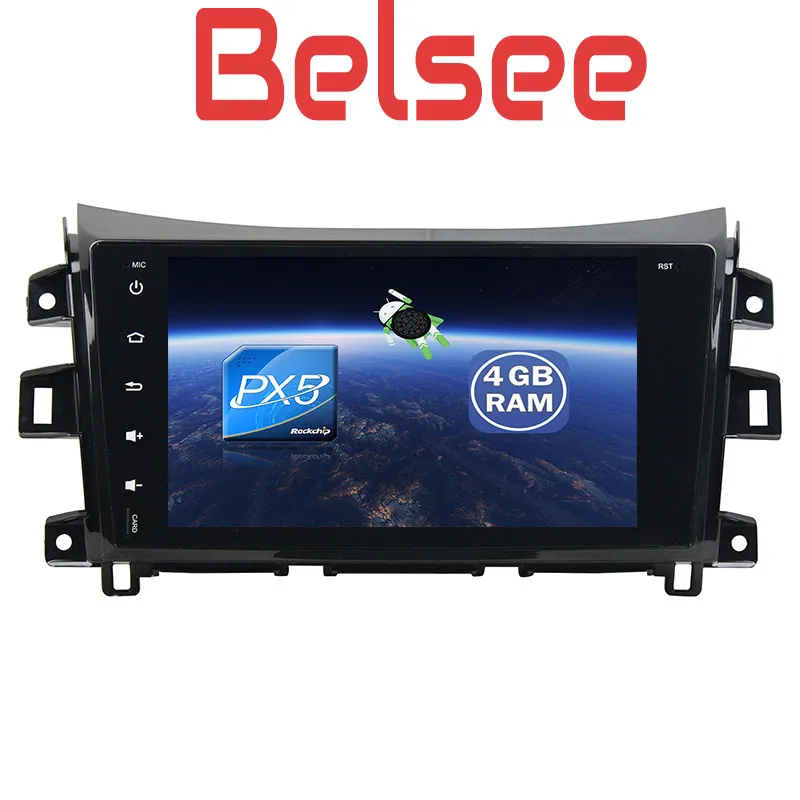 Автомагнитола Belsee для Nissan NP300 Navara 2014 2016 PX5 Восьмиядерный процессор стерео Android 8 0 GPS