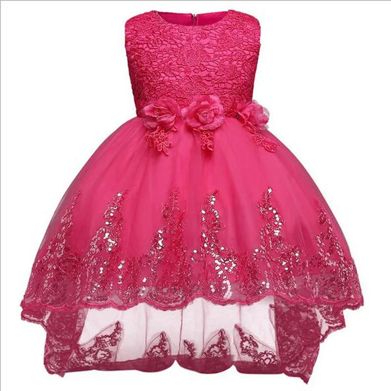 Christmas High Quality Design 2020 New Fashion Girls Dress Princess Wedding Trailer Dresses Flower Children Clothes | Детская одежда и