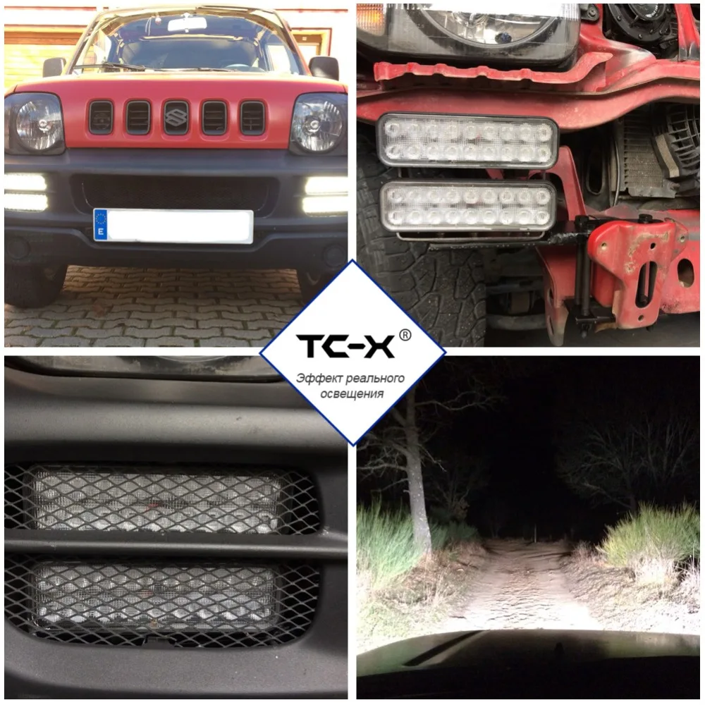 TC X Ультра Потока 108 Вт Регулируемый Угол LED Work Light Bar 12 В 24 для Offroad Трактор Прицеп