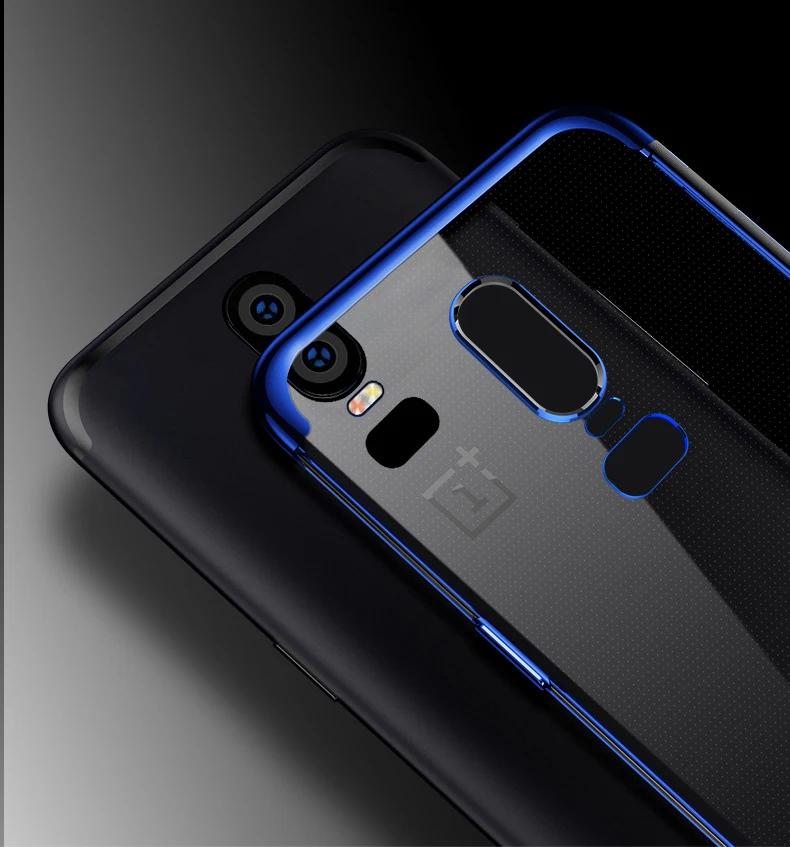Чехол для Oneplus 6 прозрачный Ультратонкий Мягкий силиконовый чехол с покрытием из