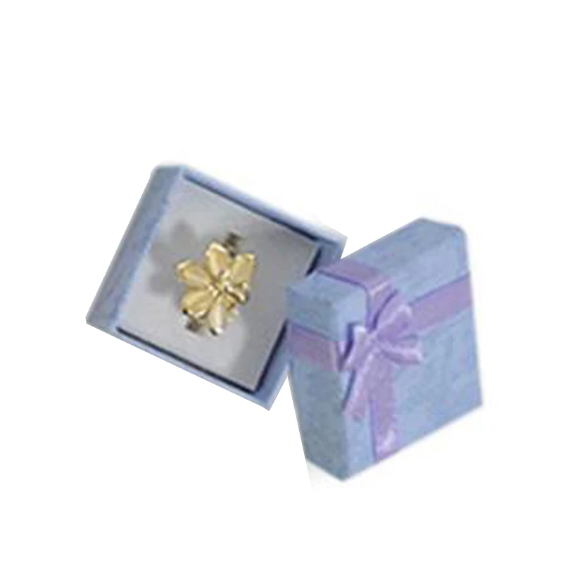 Purple 4X4CM Мода 19 цветов бумажная лента ожерелье серьги кольцо посылка Коробка Цветочный 4*3 см 5*5 см 5*8 см органайзер для хранения ювелирных изделий Подарочная коробка - Цвет: Purple 4X4CM