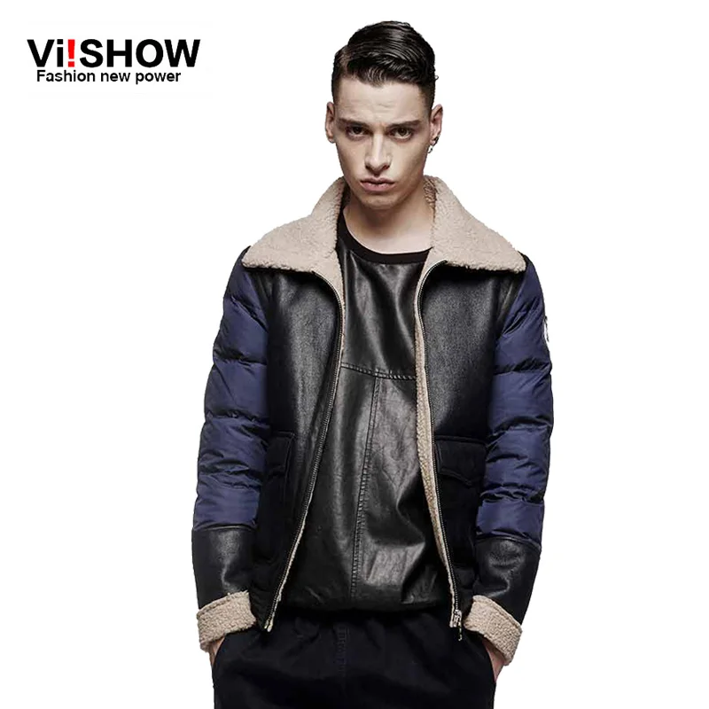 Бренд VIISHOW 2016 Новое поступление мужские зимние куртки пальто теплое