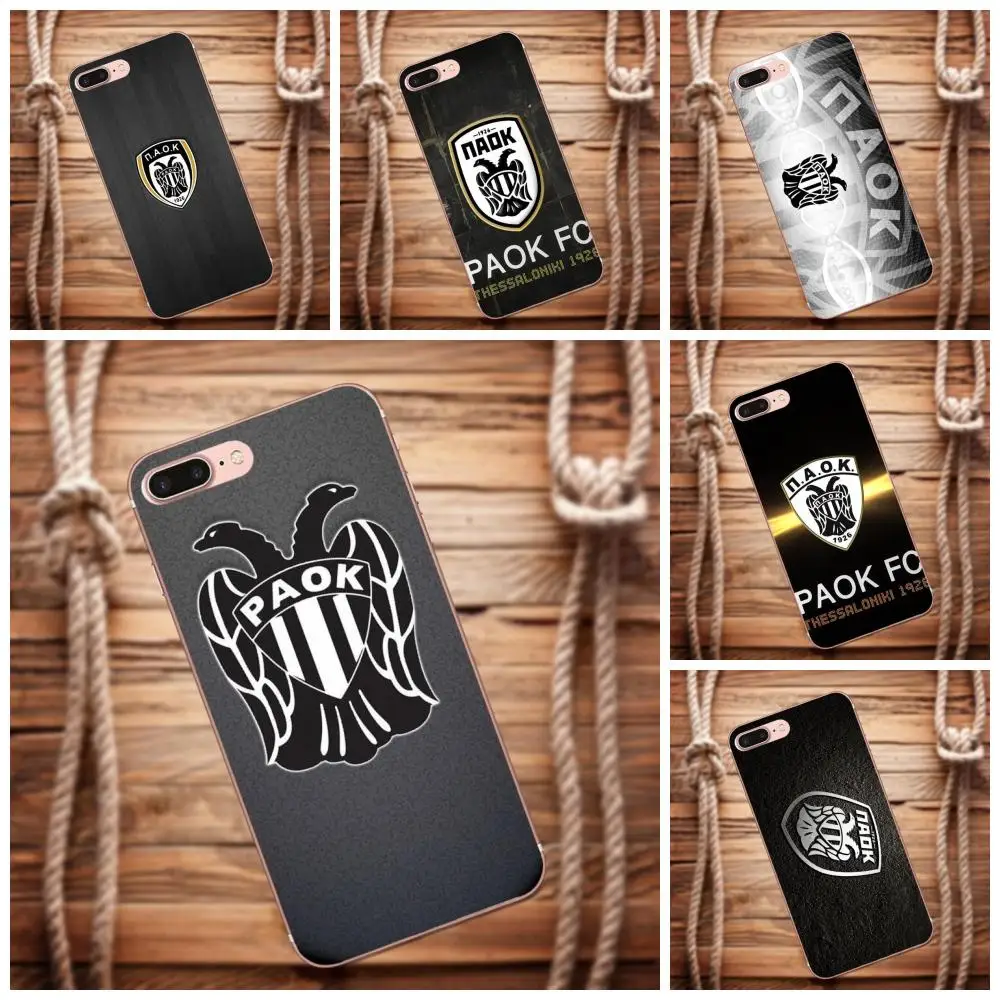 Vvcqod Paok Fc Thessaloniki For Apple iPhone 4 4S 5 5C 5S SE 6 6S 7 8 Plus X Moto G G2 G3 TPU Custom Design | Мобильные телефоны и