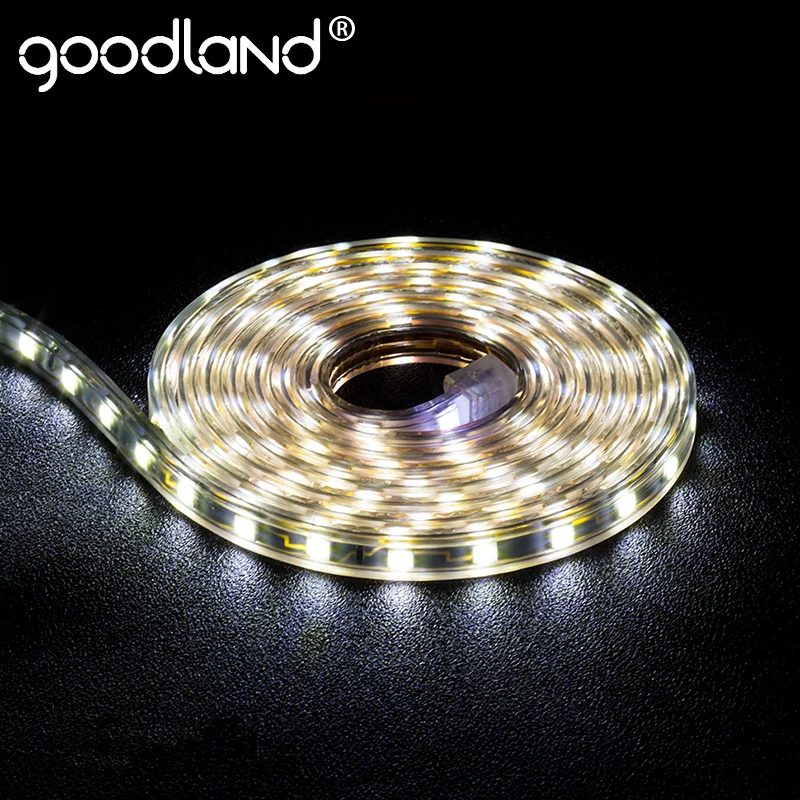 

Светодиодная лента Goodland, осветительная лента 220 В, светодиодная водонепроницаемая лента SMD 5050, 1 м, 2 м, 3 м, 5 м, 10 м, 15 м, 20 м для гостиной