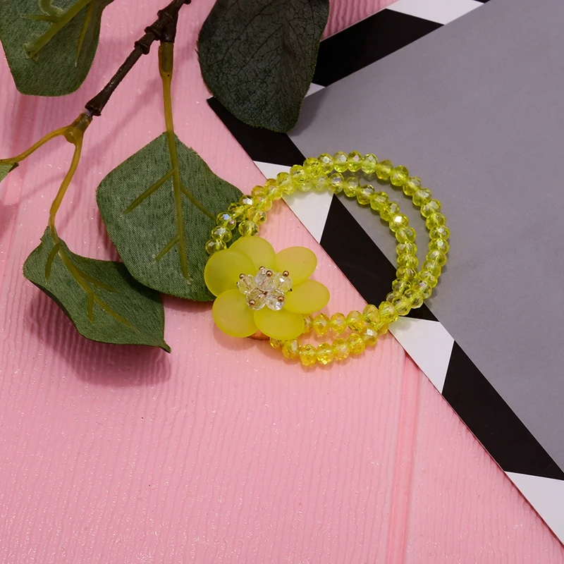 Браслеты Junlead полимерные кристаллические бусины многоуровневый акриловый