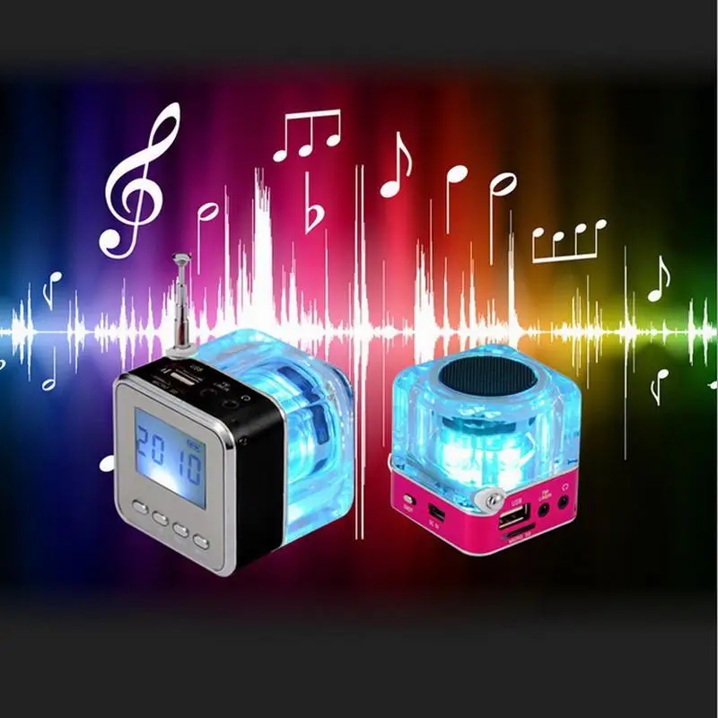 Nizhi TT 028 мини usb MicroSD карта fm радио ЖК дисплей динамик музыкальный mp3
