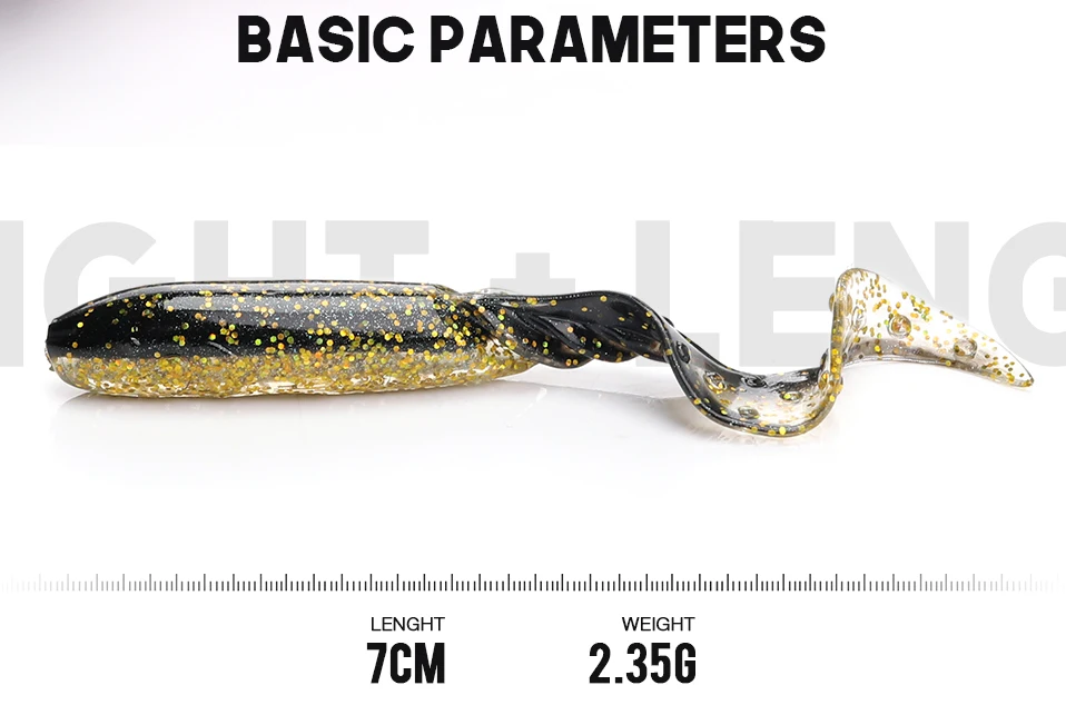 TREHOOK 5 шт./лот мягкие приманки для рыбалки Shad 7 см 2,4 г Easy Shiner силиконовая приманка искусственная червь приманка Воблер для ловли рыбы