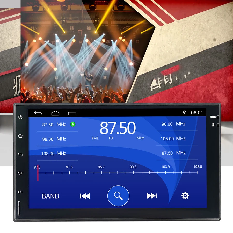 Автомобильный радиоприемник TOPSOURCE Универсальный 7 дюймов 2 din Android автомагнитола с