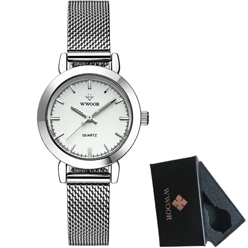 Люксовый бренд женские часы модный браслет кварцевые для женщин Серебряный