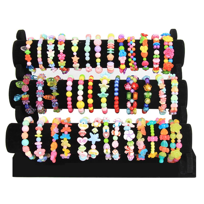 2019 New Pack Hot Flower Jewery DIY Beads Necklace Bracelets Loose Kids Decorative Craft Making Suit Accessories |