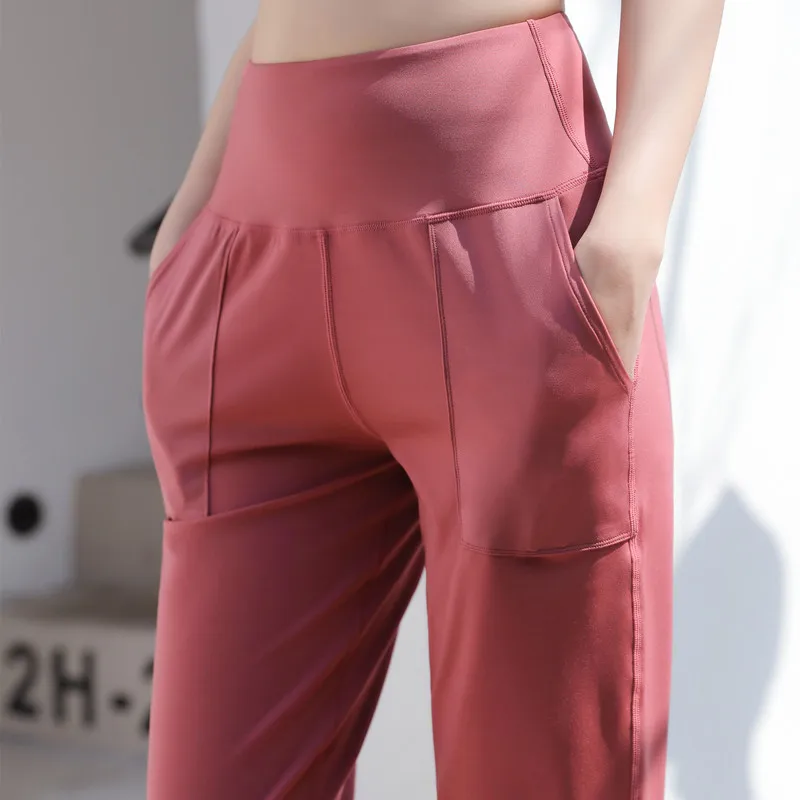 Женская одежда для занятий йогой и фитнесом спортзала удобные брюки-карандаш из