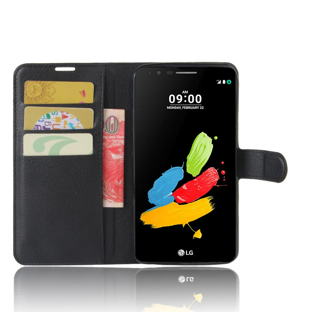 MP450 чехол для LG MP 450 / TP450 M450 чехлы бумажник держатель карт личи узор откидные