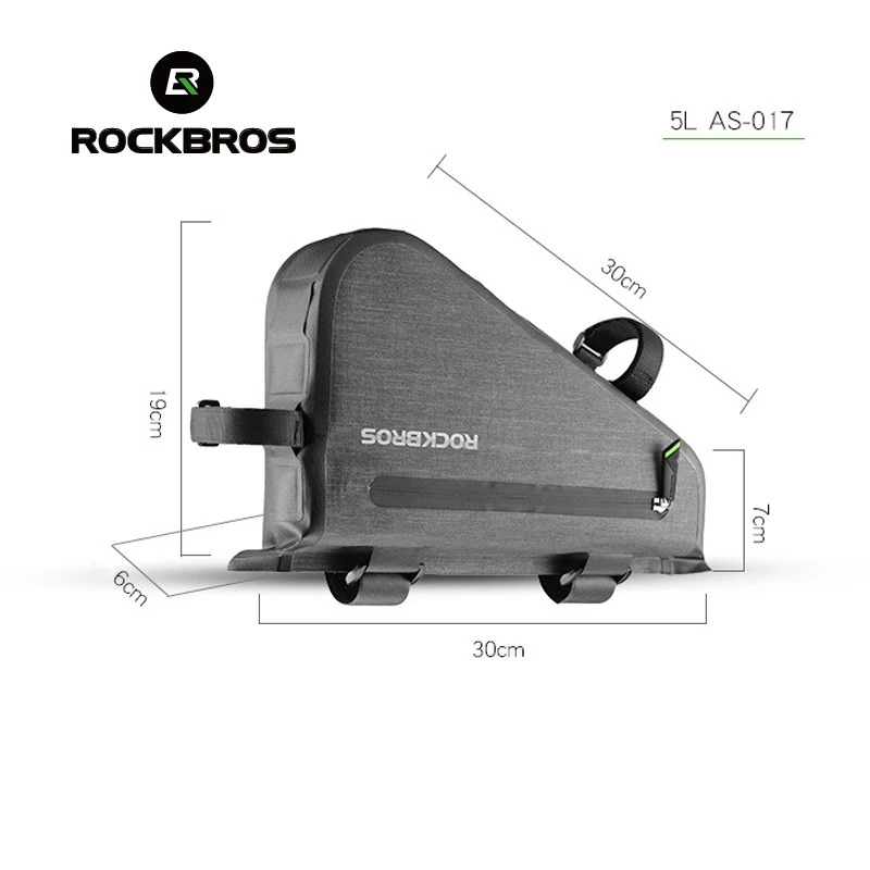 ROCKBROS велосипедная сумка непромокаемая большая емкость MTB Дорожная треугольная