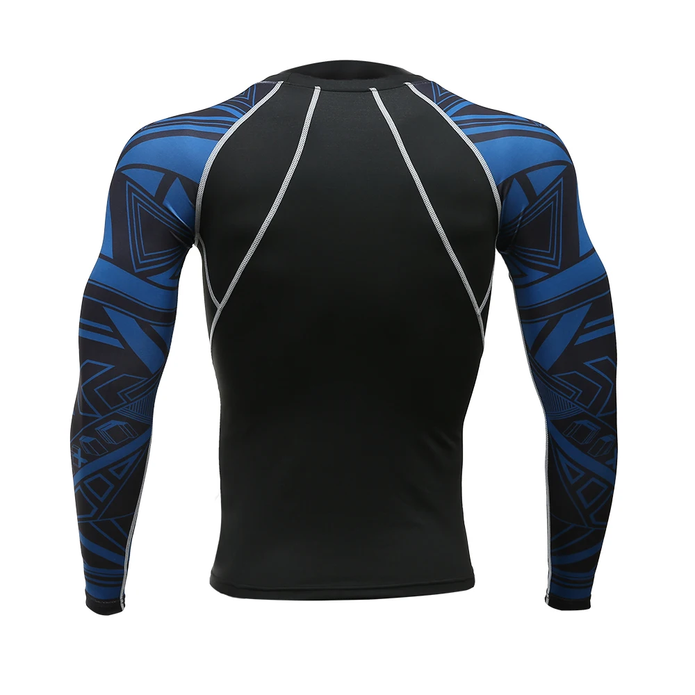 Рашгард для ММА набор фитнеса с длинным рукавом трико мужчин компрессионная