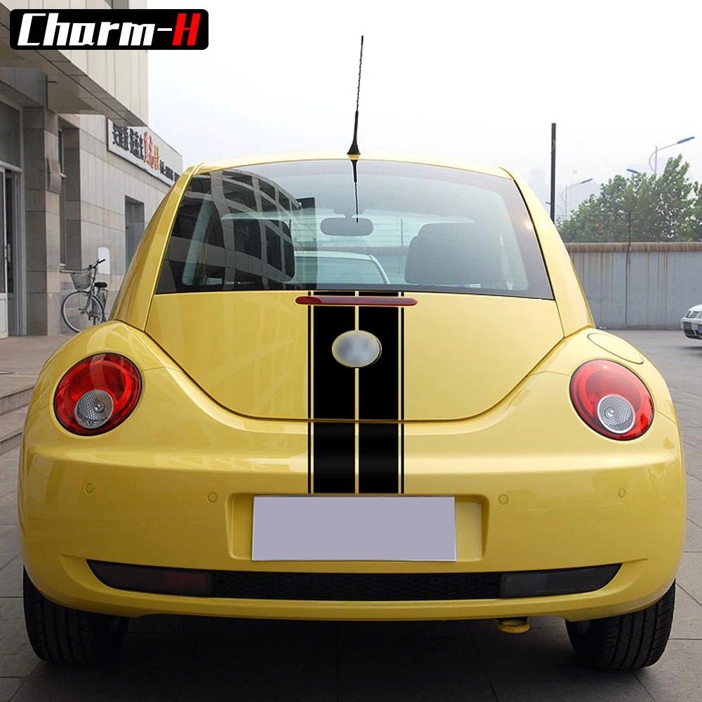 Автостайлинг кузова набор полосок для Volkswagen Beetle 2002-2006 капот крыша задний багажник Полосы Виниловые наклейки аксессуары