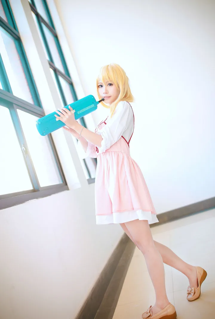 Аниме Ваша лежа в апреле косплей Shigatsu wa Kimi no Uso Kaori Miyazono первый выпуск розовое