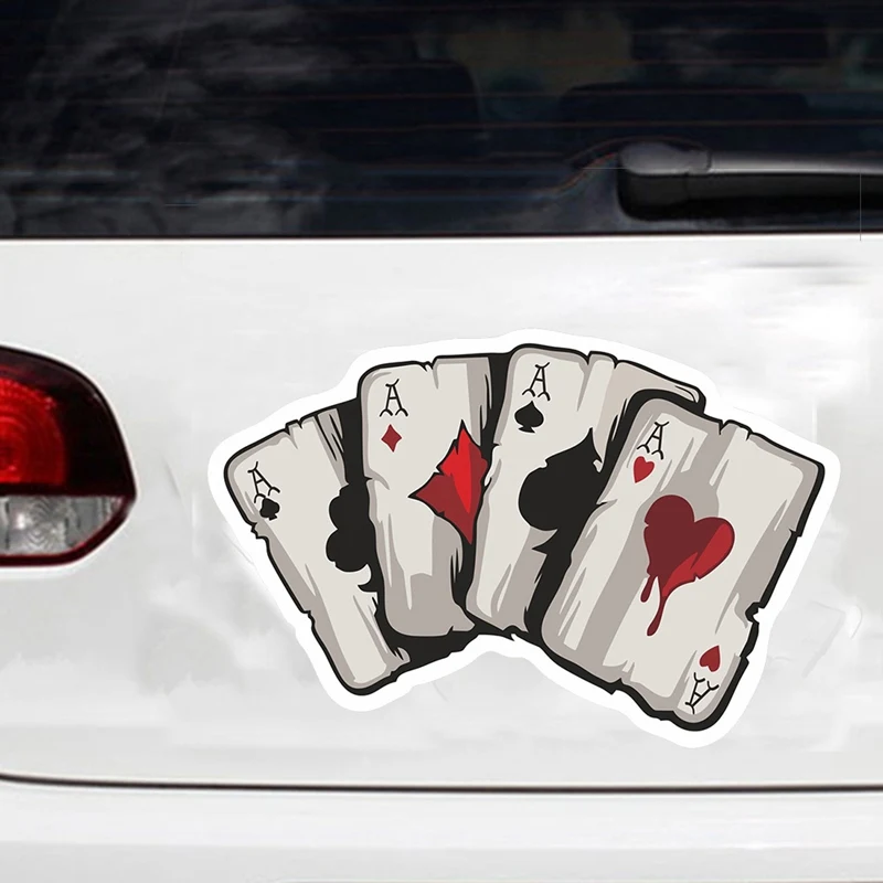 1 шт. Графика игральные карты в Виниловая пленка для оклеивания автомобилей