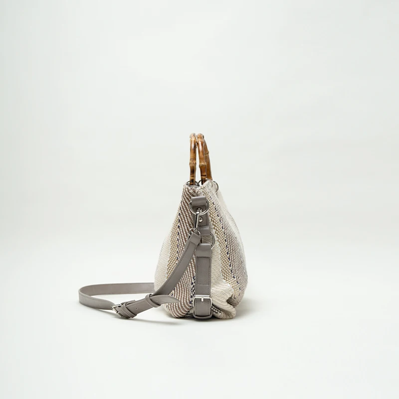 Новый Для женщин сумки клатчи Bamboo ведро с ручкой Лоскутная Crossbody сумка