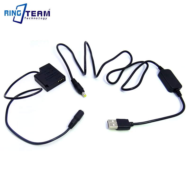 Адаптер муфта и USB кабель для цифровых камер 5 В 2 А Panasonic Lumix DMC GM1 GM5 GF7 GF8|power coupler|2a