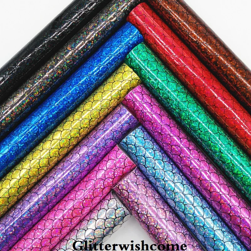 Glitterwishcome 21X29 см А4 Размер синтетическая кожа, Флуо лакированная гладкая кожа, искусственная из искусственной кожи Ткань Винил для бантов, GM024A