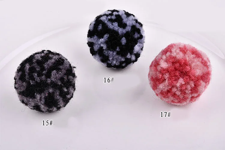 Autumn and winter color mixed coarse wool ball DIY Earrings Brooch Pendant mobile phone ornaments materials |