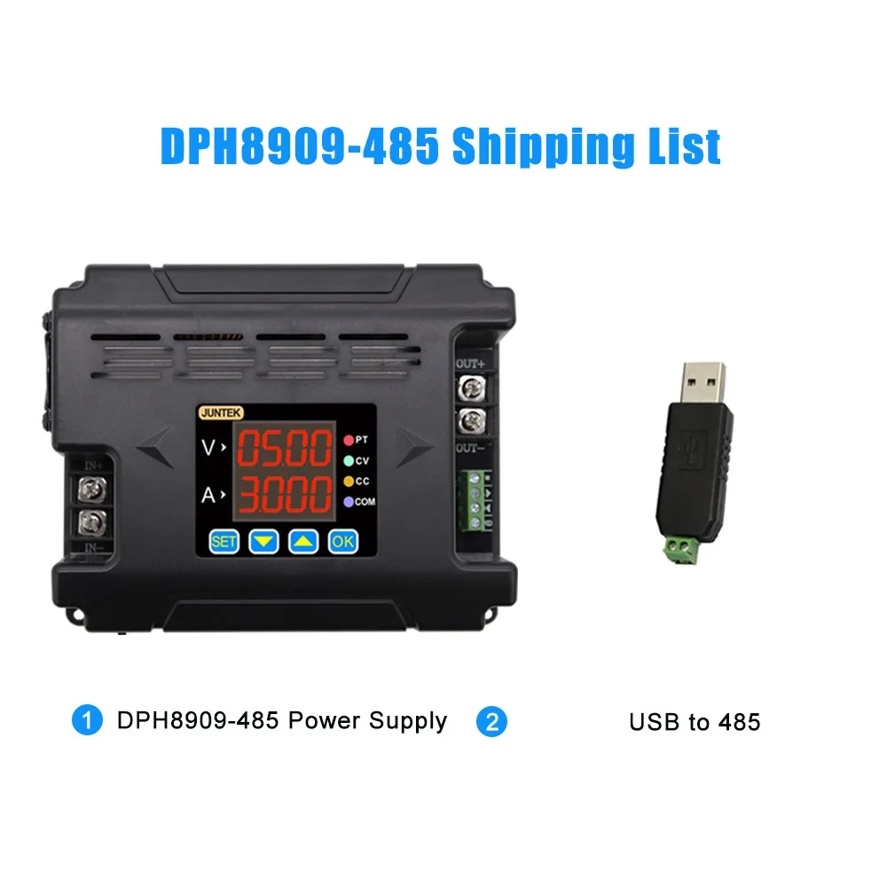 

JUNTEK DPH8909 Программируемый понижающий преобразователь питания 0-96В 0-9.6А