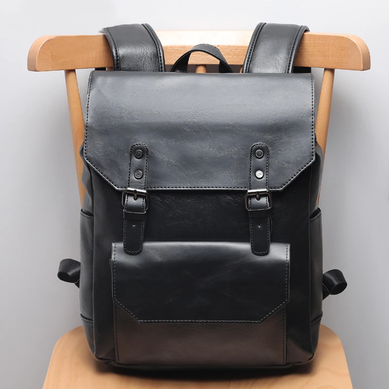 Рюкзак Crazy Horse мужской винтажный кожаный для ноутбука|backpack brand|brand backpackcasual backpack |