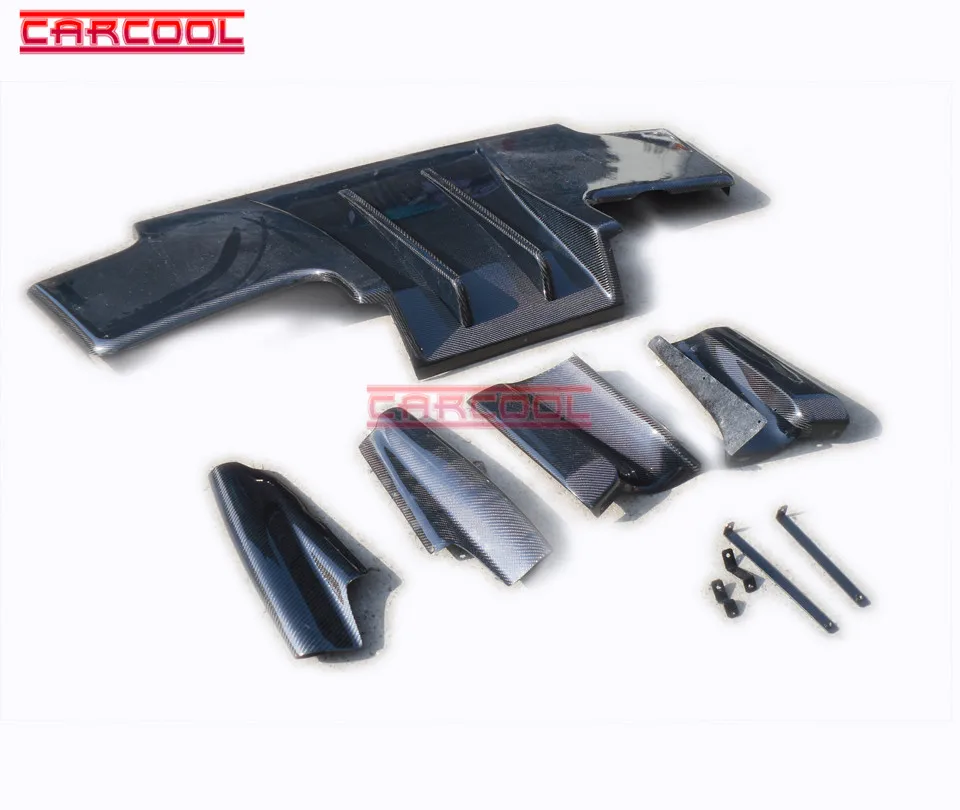 Auto Tuning Parts For 1989-1994 Skyline R32 GTR TS Rear Diffuser with 2 middle Fins 4 side Diffusers (7pcs) | Автомобили и